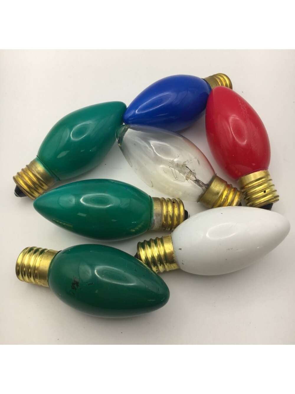 Vintage Christmas Light Bulbs Multicolor C9 Holiday Party Decor Set